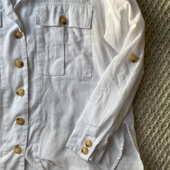FSL + Apparel Cotton Button Up Top - Picture 3 of 8